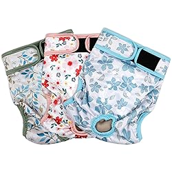 Grecle Washable Female Dog Diapers (3 Pack) - No