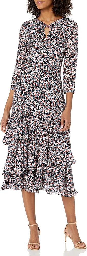 taylor floral print midi dress