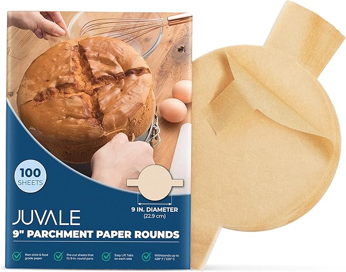 Parchment Paper Rounds 100Count 9 Inch Parchment Rounds, Round