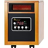Dr Infrared Heater Portable Space Heater, 1500-Watt, Cherry