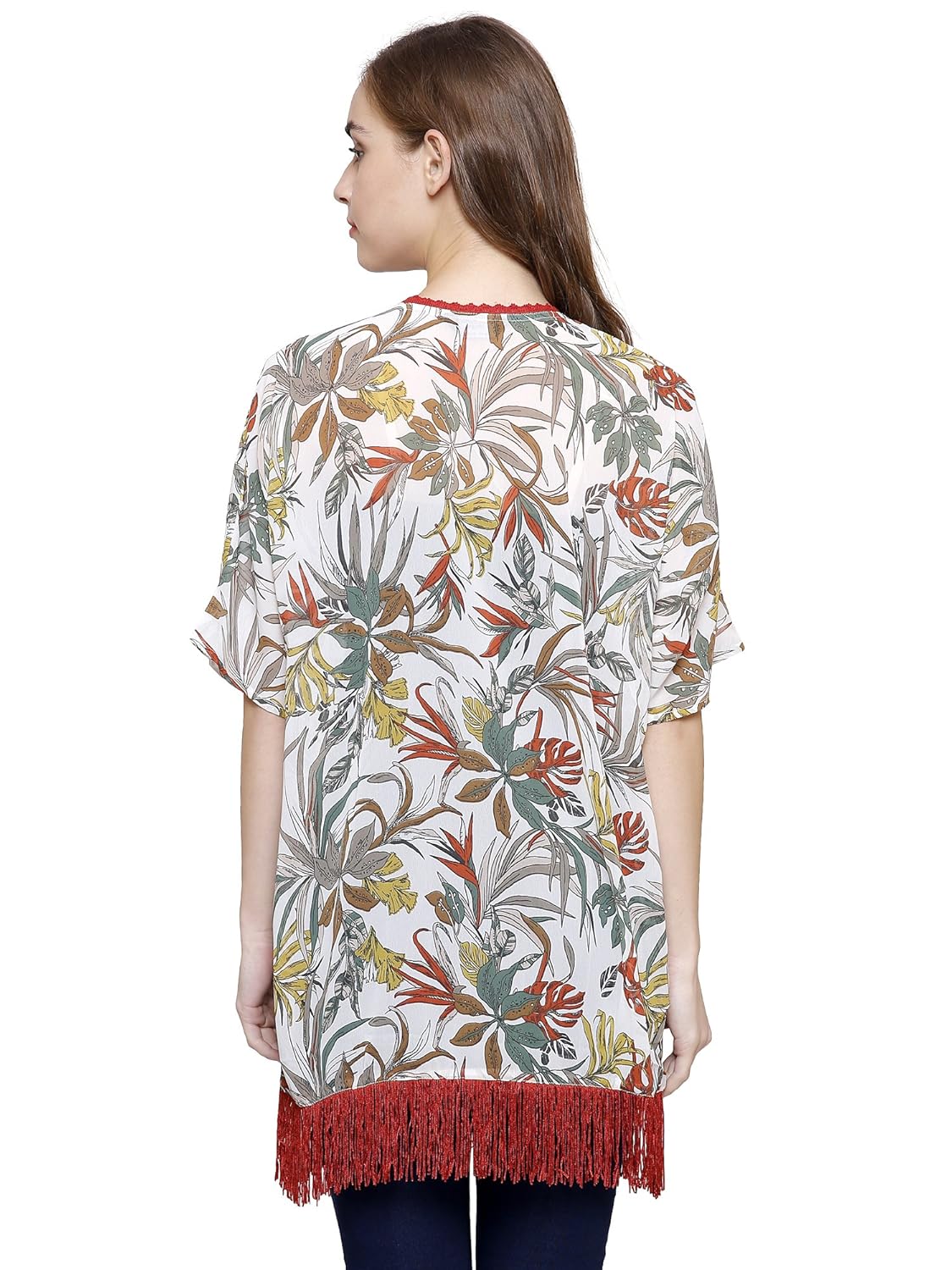 mansicollections multicolor printed shrug for women
