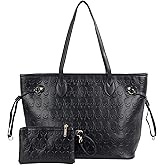 Women Devil Skull Purse Handbags Pu Leather Top-Handle Satchel Shopping Bag with Clutch Purse Black