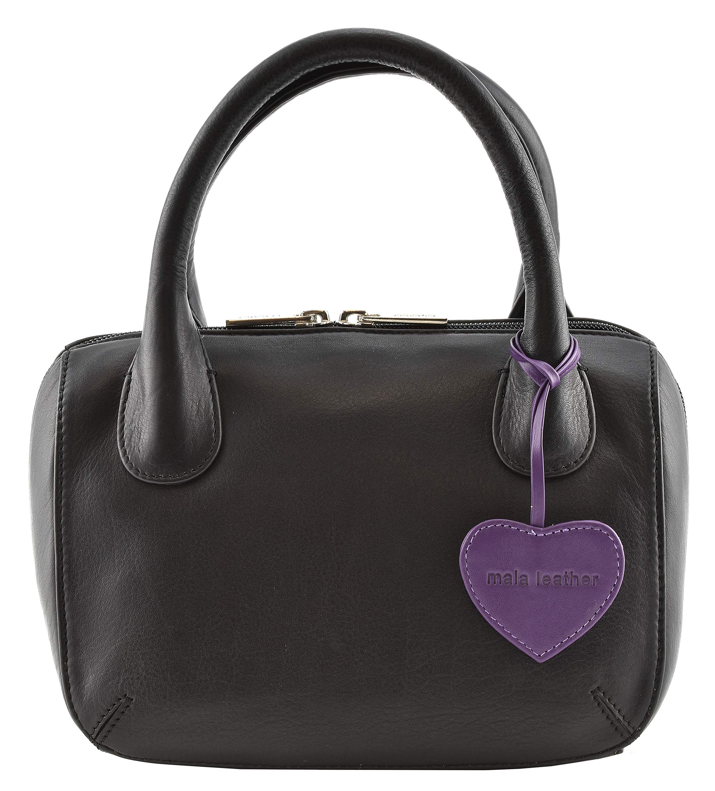 Mala Leather Anishka Small Grab Bag 774-75 (Black)