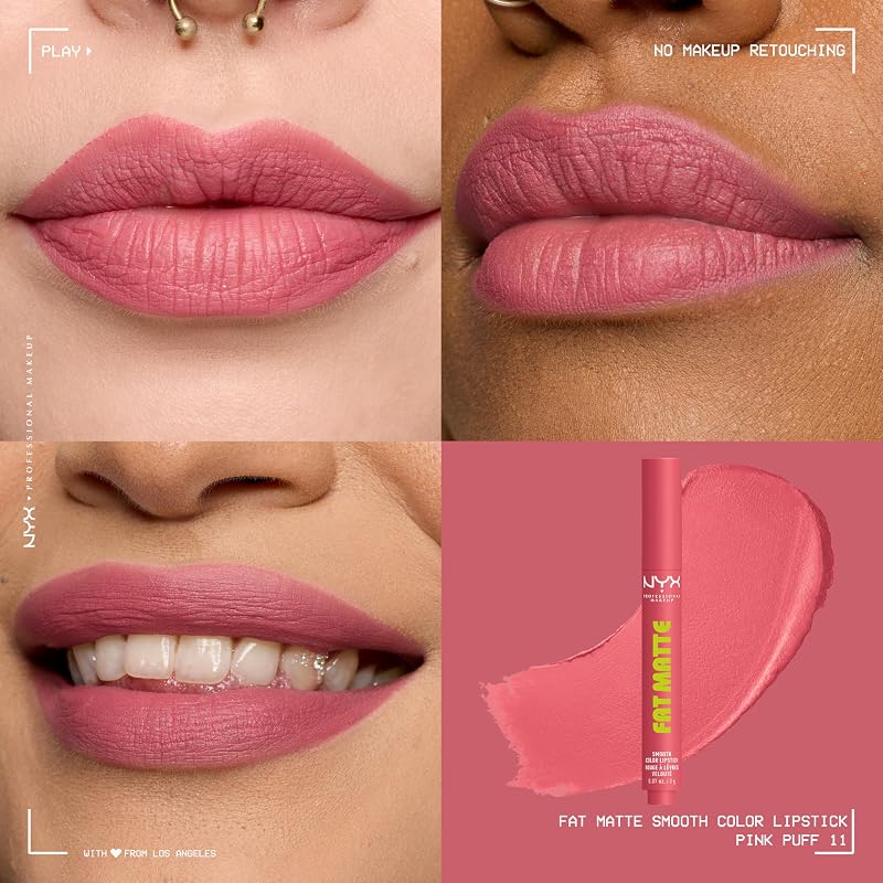 Bálsamo Labial Fat Matte, 11 Pink Puff, 2g