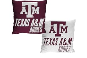 Northwest Art Mall NCAA Texas A&M Reverb 20 x 20 Double Sided Jacquard Accent Throw Pillow