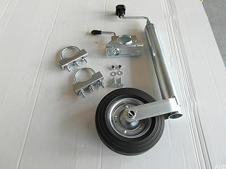 AVB Top Stützrad 150 kg mit Klemmhalter, Runddeichselbefestigung für 70 mm Deichsel