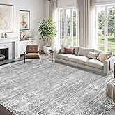 zesthome 8x10 Area Rugs for Living Room, Non-Slip Backing Washable Rug, Modern Abstract Area Rug, Stain Resistant Rugs for Bedroom, Ultra-Thin Large Area Rugs, Area Rug 8x10