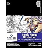 Canson Artist Series Comic Manga Illustration Pad, 9" x 12", Fold-over Cover, 20 Sheets (100510882)