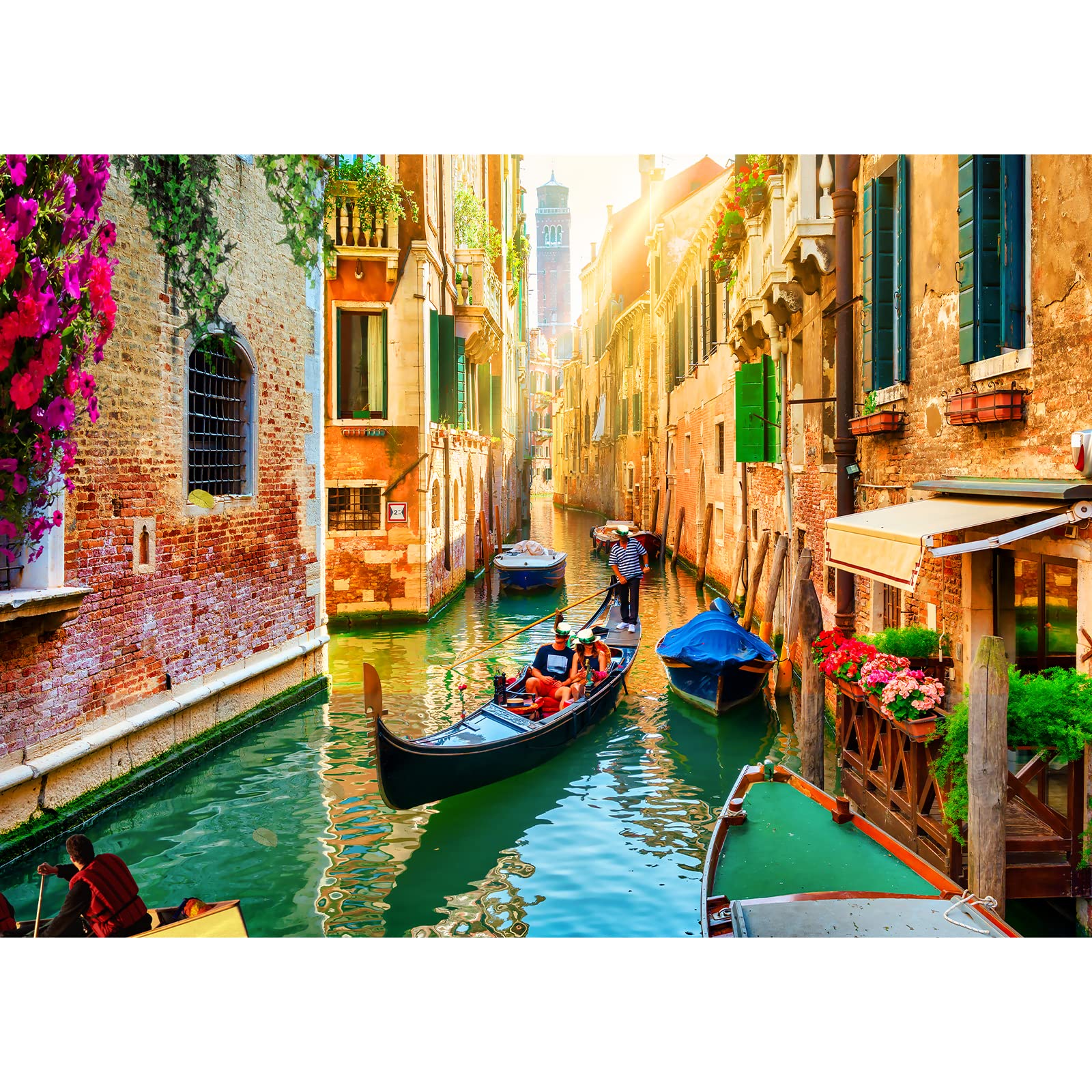 Jigsaw Puzzles for Adults 1000 Piece Jigsaw Puzzles for Adult,JigsawPuzzle 1000 Pieces for Adults Challenging Puzzle Games（Beautiful scenery of Venice canals） — image 1