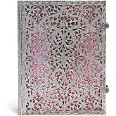 Blush Pink Ultra Lined Hardcover Journal, 240pg, 120GSM by Paperblanks (Silver Filigree Collection)