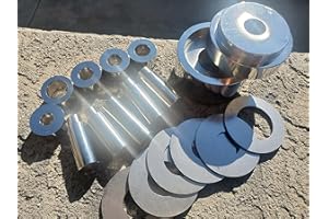 USAReplacementparts Coin Ring Puncher & Spacer Set | Punch Hole Metal Sheets Jewelry Making Tools | 5 Punches Ring Making Tool Made in USA | Centering Coin Punching Kit - 2.5 Pounds