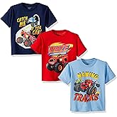 Nickelodeon Boys' Blaze and Monster Machines 3 Pack T-Shirt Bundle