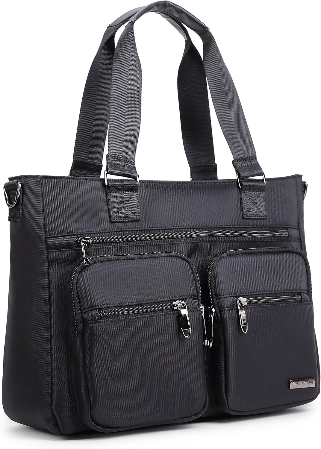 Crest Design Water Repellent Nylon Shoulder Bag Handbag Tablet Laptop