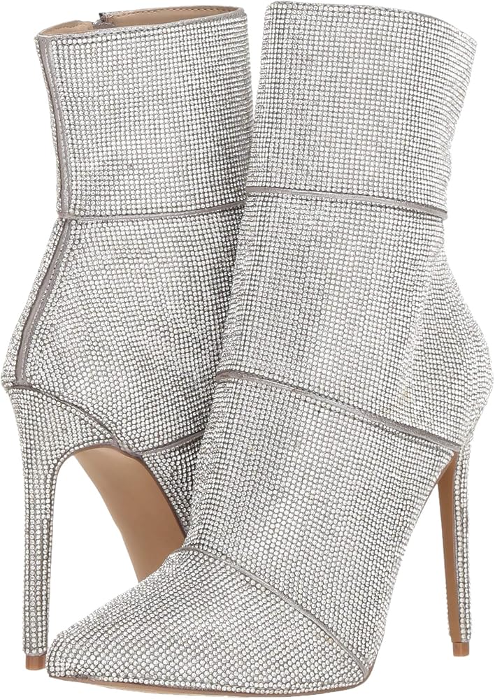 winona metallic rhinestone booties