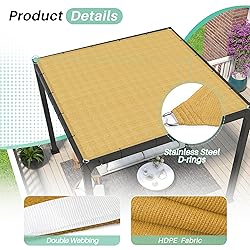 SunnyRoyal 17'x35' Sun Shade Sail Straight Edge