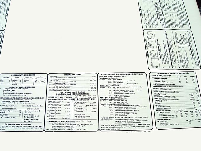 Bridge Party Instructional Tablecloth Great for beginners