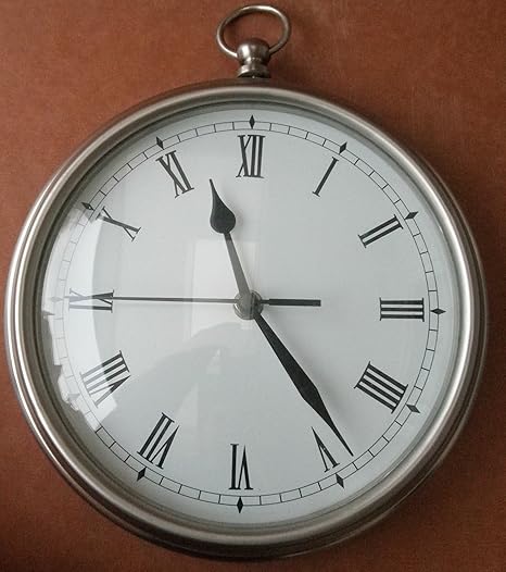 Pottery Barn Stainless Steel Pocket Watch Wall Clock Amazon Co Uk