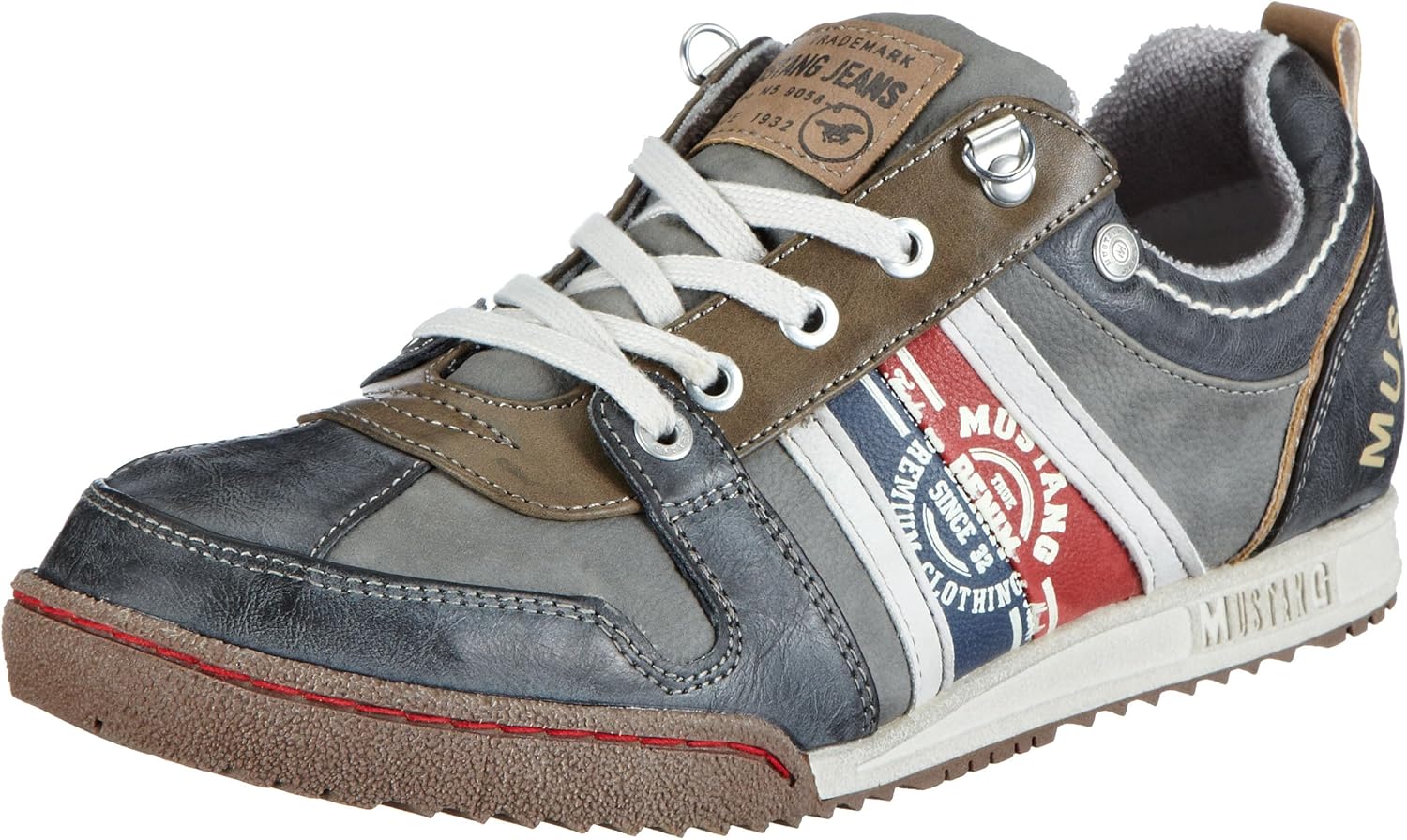 Mustang Herren Sneakers, Grau (grau 2), 40: Amazon.de: Schuhe & Handtaschen