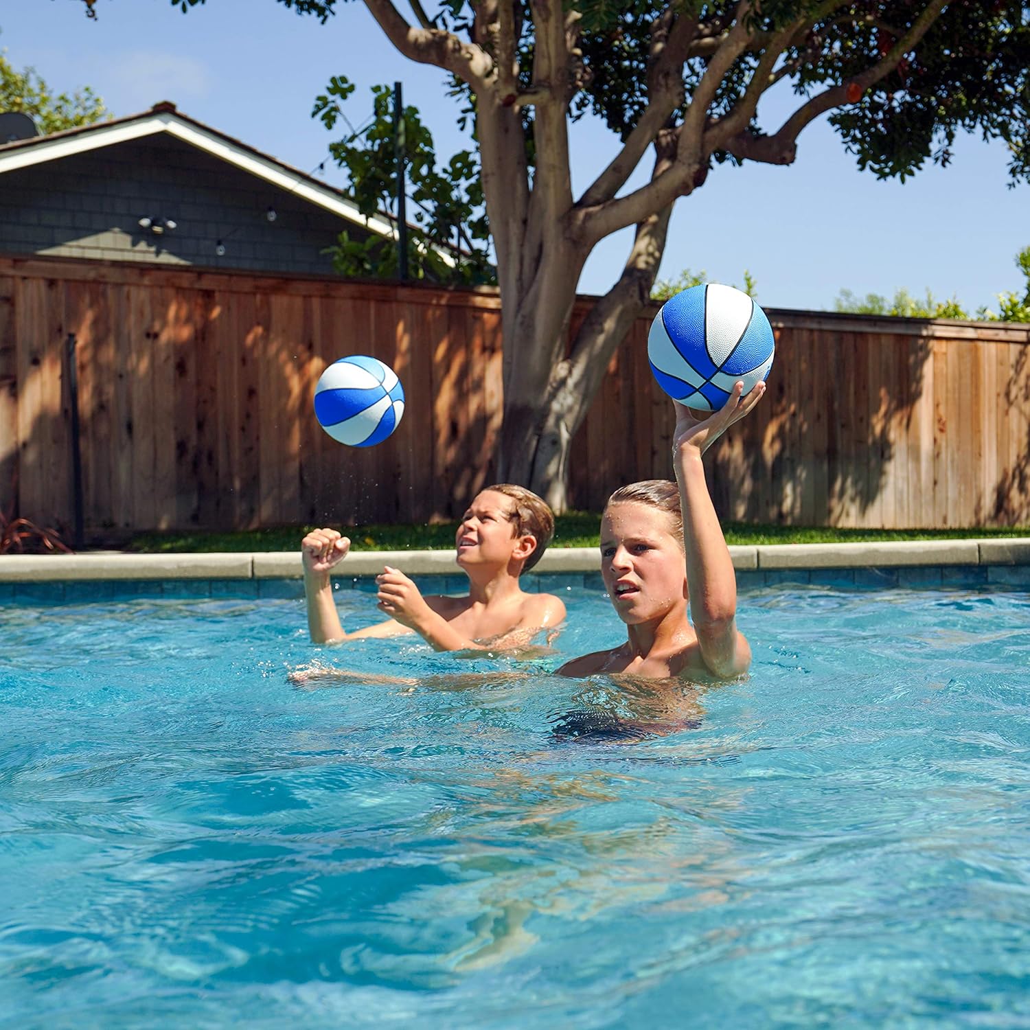 GoSports Water Basketballs 2 Pack - Choose Between Size 3 and Size 6 - Great for Swimming Poo Basketball Hoops: Sports & Outdoors