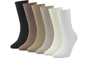 BomKinta Crew Socks for Women - Lightweight Thin Casual Socks - Cute Soft Above Ankle Cotton Sock