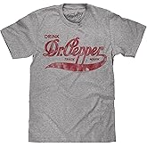Tee Luv Men's Faded Drink Dr Pepper Soda Logo Shirt