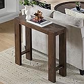 Alaterre Furniture Classic Solid Wood Console Table - 36 Inch Modern Farmhouse Small Entryway Table - Easy Assembly Living Room Furniture for Behind The Couch, Entryway, or Hallway (Brown)