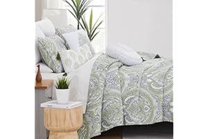 Southshore Fine Living, Inc. Oversized 6-Piece Quilt Queen Bedding Set Lightweight Fabric Soft with one Quilt Bedspread, Two 