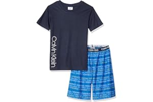 Calvin Klein Boys' Two Piece Sleepwear Top and Bottom Pajama Set