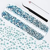 2400 Pcs Flatback Gems Rhinestones Round Crystal