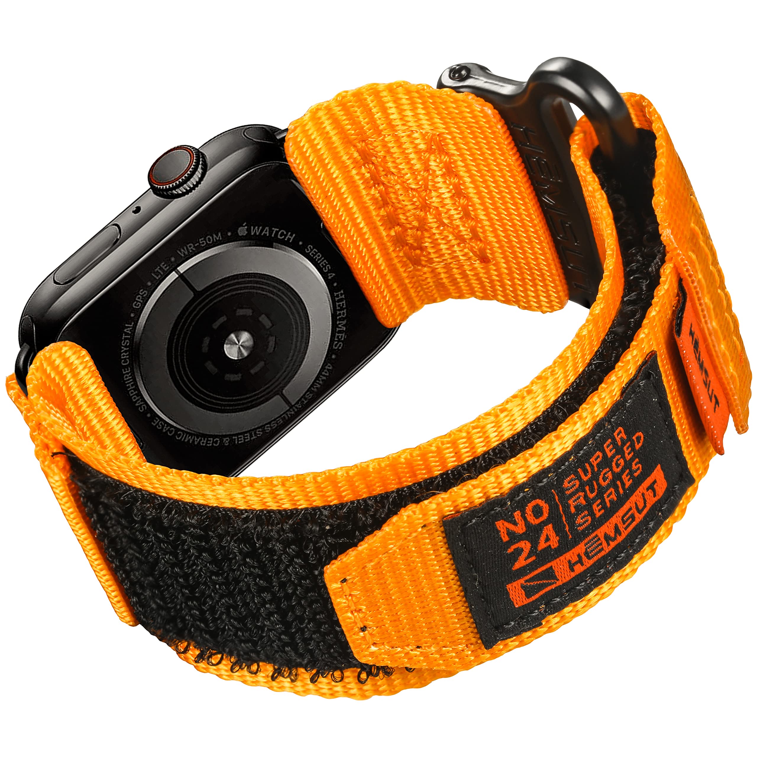 Hemsut Watch Band Compatible With Apple Watch, Super Rugged Nylon Sports Strap With Woven Loop For iWatch 42/44/45/46//38/40/41/49mm, Military Strap For Ultra 3/2/1&11/10/9/8/7/6/5/4/3/2/1/ALL SE