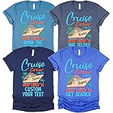 Cruise Crew 2026 T-Shirt, Custom & 100 Quotes Most Likely to Cruise Shirts, Customizable Vacation Shirt with Cruise Ship Design, Unisex Cotton Blend, Multiple Colors