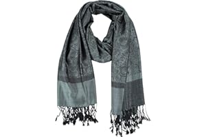 PASKMLNA Paisley Jacquard Pashmina Shawl Wrap Scarf Stole