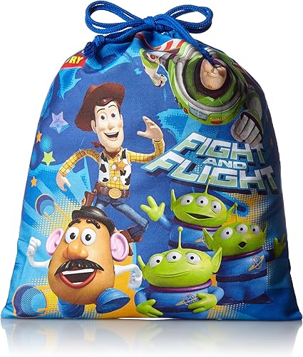 Amazon ディズニーバッグ Disney Toy Story トイ ストーリー 巾着 大 D1232 ブルー Disney ディズニー シューズ バッグ