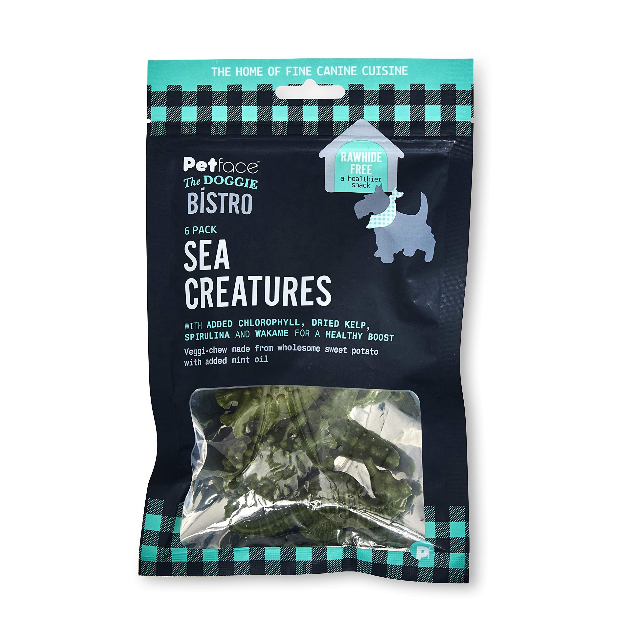 Petface The Doggie Bistro 6 Sea Creatures Treats for Dogs, 90g