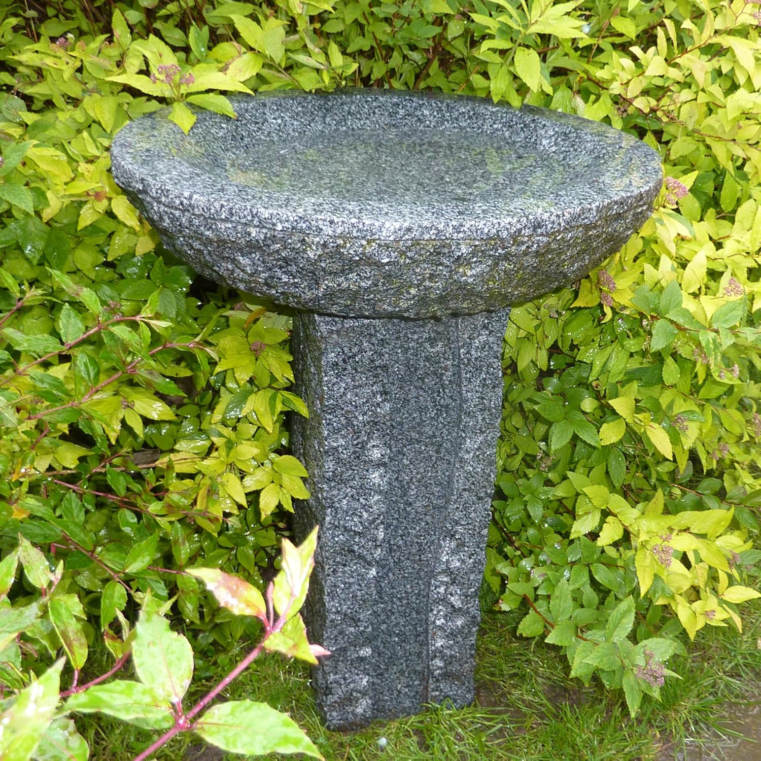 Statues & Sculptures Online Garden Bird Bath Hampton Natural Granite