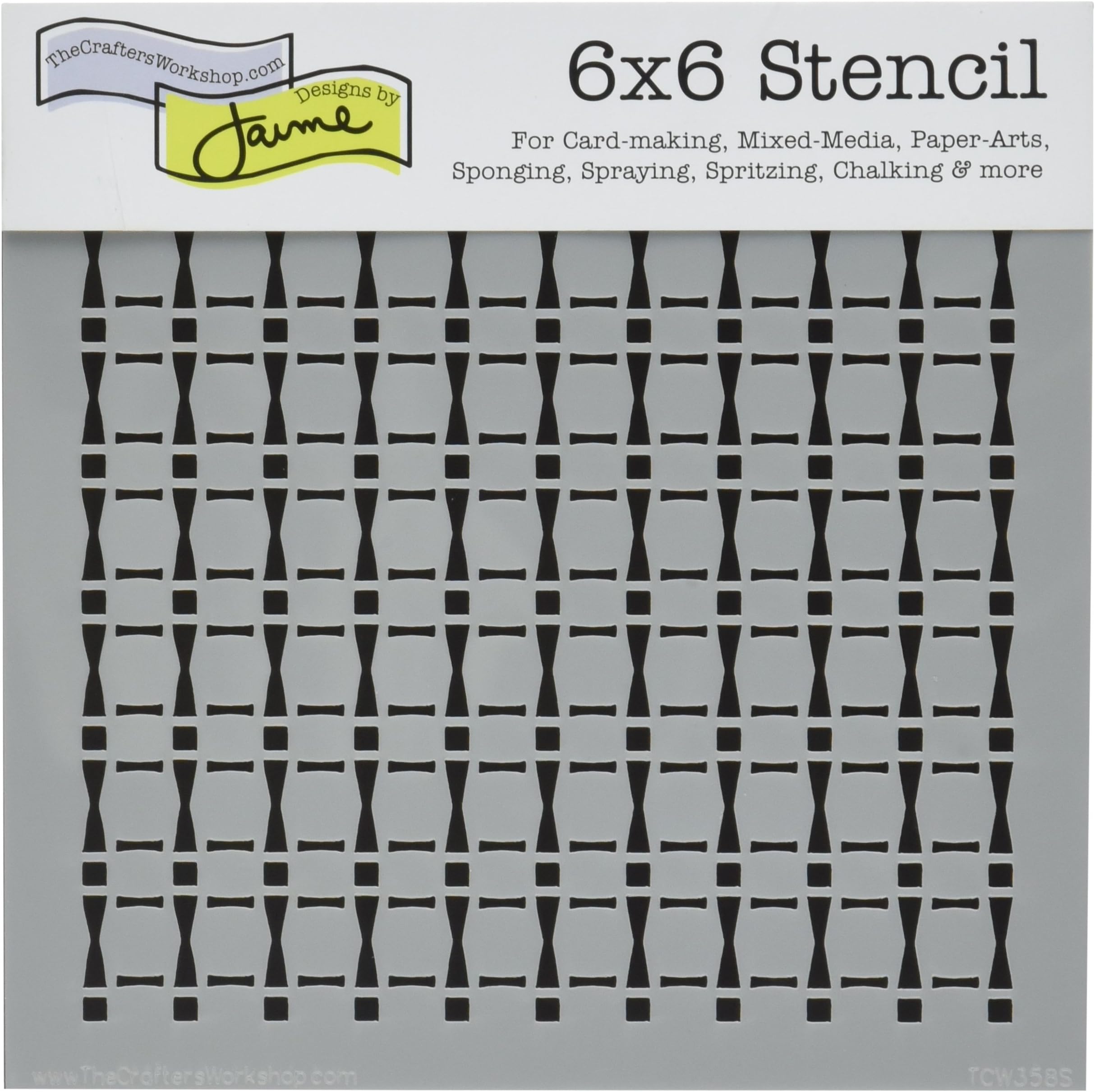 Templates 6 x 6-inch The Crafters Workshop Mini Djembe Rhythms Template