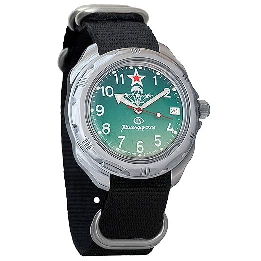 Vostok Komandirskie 2414 211307NB Russische Militär VDV Mechanische Armbanduhr
