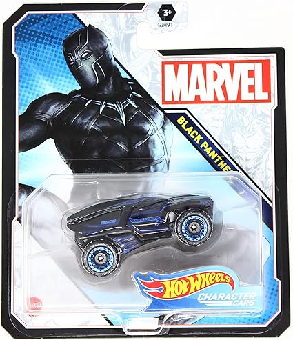 Hot Wheels Character Cars Marvel Black 