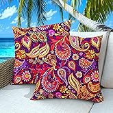 Dormirpilow Outdoor Pillows Set of 2, 20''×20''Waterproof Throw Pillow for Patio Furniture, Feathers and Down Filled Outside 