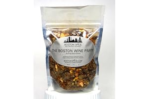 Boston Spice The Boston Wine Party Handmade Gourmet Fresh To Order Hand Blended Mulling Spice Blend for Easy to Make Hot Warm Cold Mulled Red White Wine and Mulled Apple Cider 1 Cup Spice 4.9oz/140g
