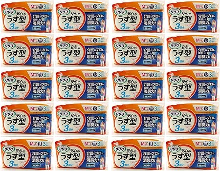 Amazon 花王 リリーフ はつらつパンツ 安心のうす型ｍ ｌサイズ １８枚 ２０個セット 花王 Kao 大人用おむつ 紙パンツ