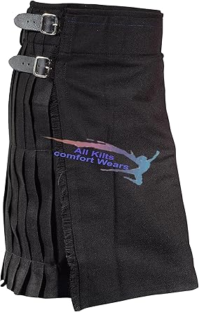 plain black kilt