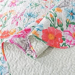 HoneiLife Quilt Sets King Size - Floral Bedspreads