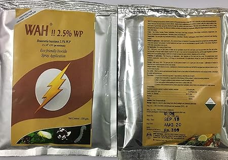 WAH !! Beauveria Bassiana Against Sucking Pest (Multicolour, 100)