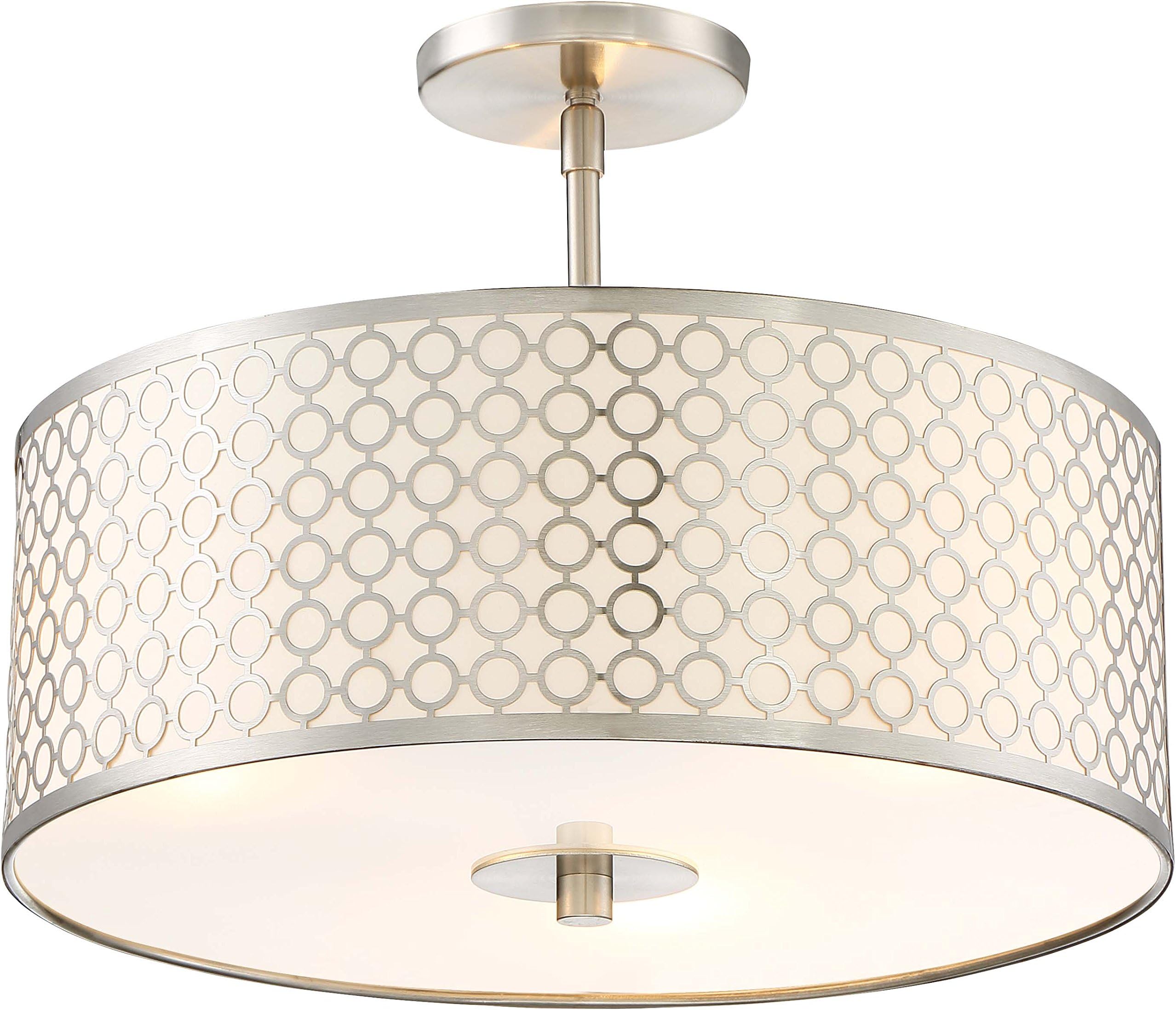 GEORGE KOVACSP1267-084 Three Light Semi Flush Mount