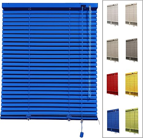 Decorestor Persianas Venecianas de Aluminio A TU Medida, Anchos de 36 a 240cm. Azul. Venecianas Aluminio, Cortinas venecianas: Amazon.es: Hogar