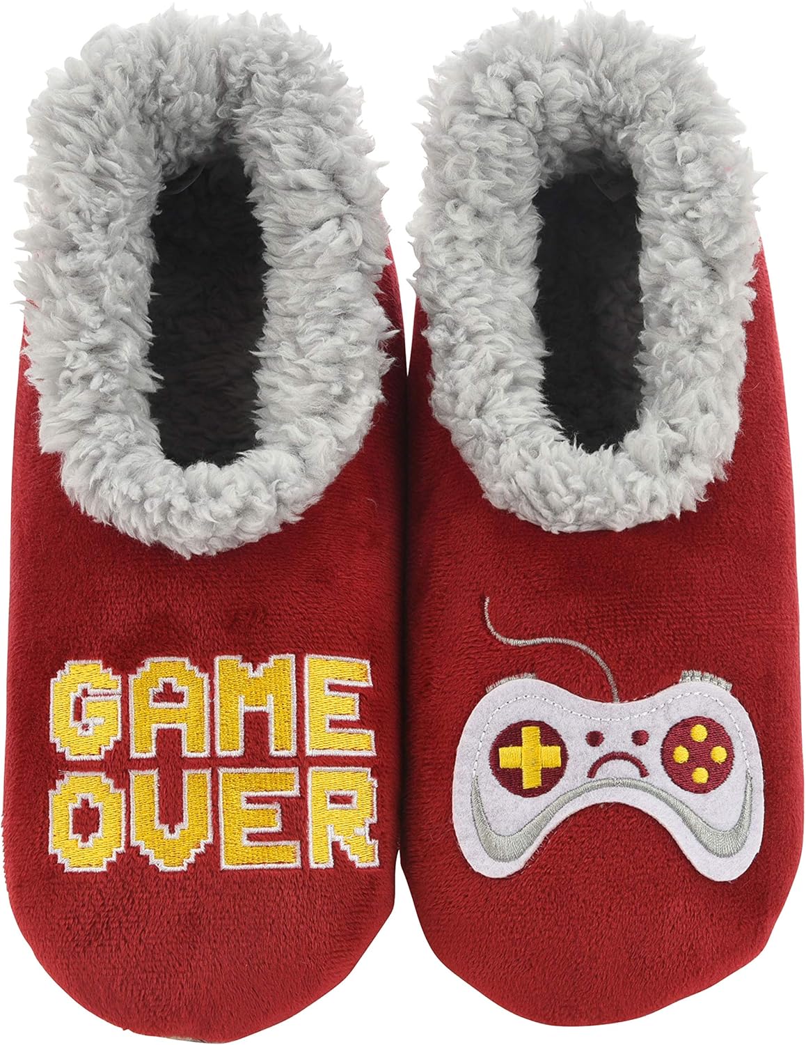 shoe slippers for men on Amazon Com Snoozies Mens Slippers Pairables House Slippers For Men Game Over Slippers