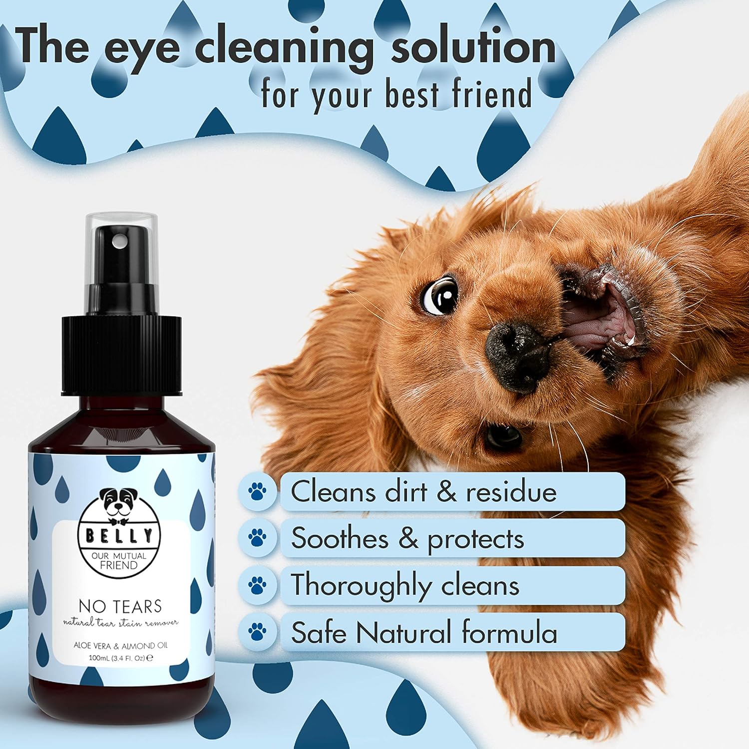 Belly Tear Stain Remover For Dogs Eye Wash Solution An Ideal Dog