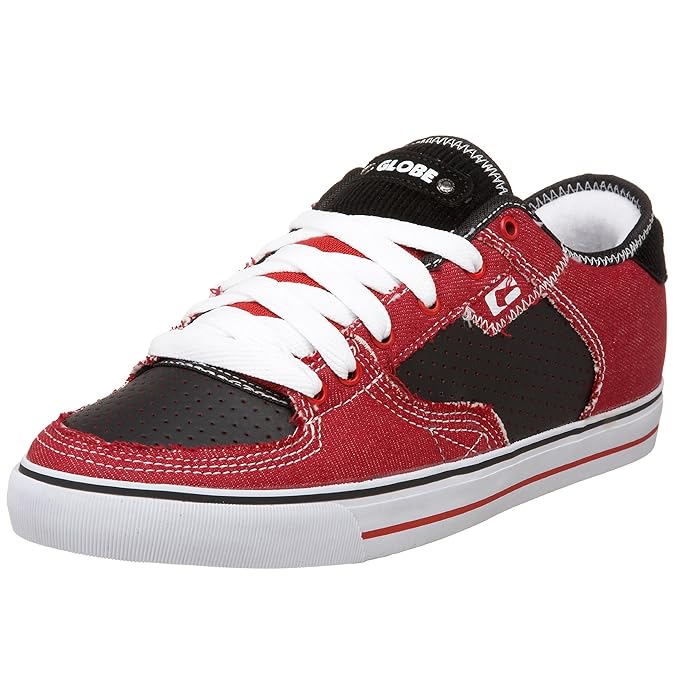 Buy Globe Men�s HaslamSabaton Skate Shoe, Red Denim/Black