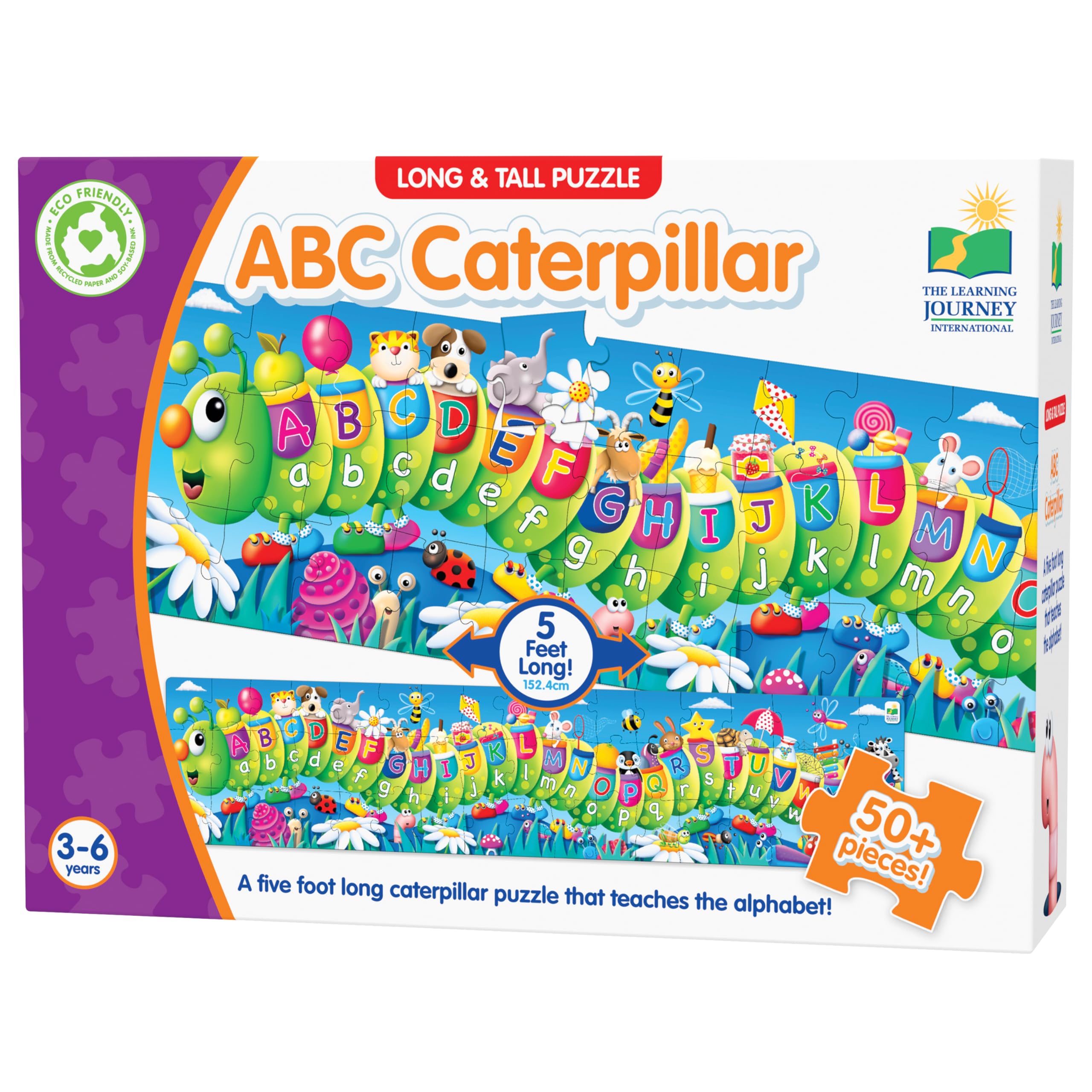 The Learning Journey Long And Tall Floor Puzzle ABC Caterpillar — image 1